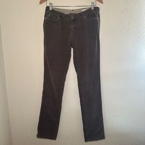 Vintage Chor Women 9 Corduroy Pants Cotton Chocolate Brown Low Rise Straight Y2K